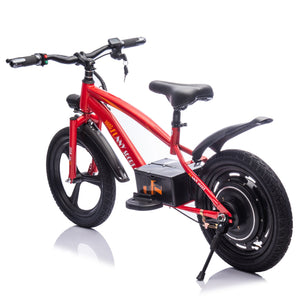 English Elm 24v Kids Electric Dirt Bike 300w Motor 16in Pneumatic Tires Adjustable Seat Ages 5 to 12 Red W1578P335446
