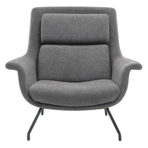 OSP Home Furnishings Adria Armchair  Charcoal/Black