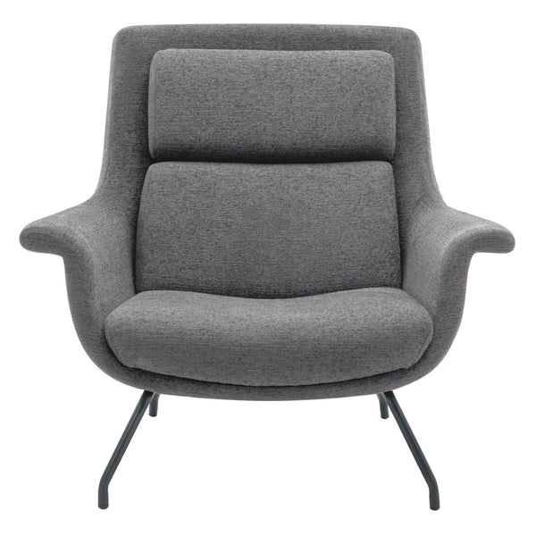 OSP Home Furnishings Adria Armchair  Charcoal/Black