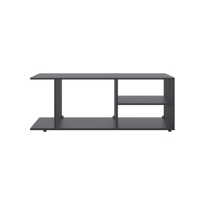 English Elm Goodwood Minimalistic TV Stand for 60-Inch TVs with 5 Open Shelves, Spacious Modern Media Console Black 50 L x 15 W x 3 H B070P234337