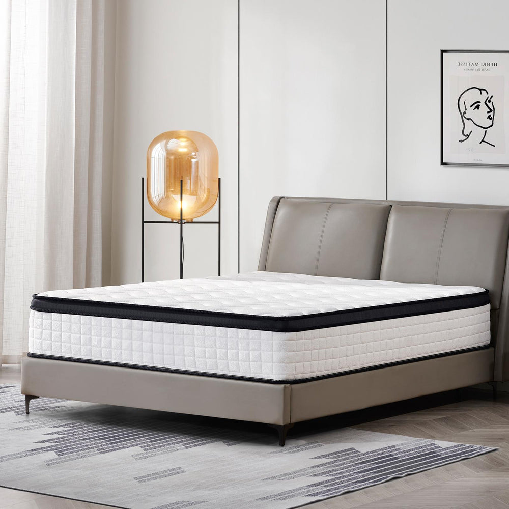 English Elm 12 Inch Full Size Hybrid Mattress - Ultimate Comfort With Memory Foam & Springs For Restful Sleep B347P405300