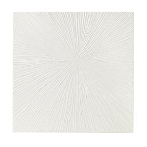 Madison Park Signature Sunburst White Glam/Luxury Hand Painted Dimensional Resin Wall Art MPS95A-0038 White