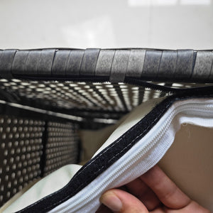 English Elm Outsunny 175 Gallon Outdoor Storage Box - Weather-Resistant Pe Rattan Wicker For Cushions & Toys W2225P200689-GIGA