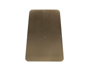Sunpan AMADEUS Coffee Table – Contemporary Design with Antique Brass Base & Grey Glass Top for Modern Living 108042