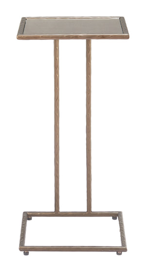 Zuo Modern Ringen Side Table Bronze - Modern Glass & Steel Design For Stylish Living Spaces And Minimalist Decor Bronze Glass,Steel 110534-zuo-modern