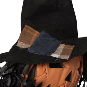 English Elm Homcom 6' Life-Size Hanging Pumpkin Ghost With Light-Up Eyes, Sound Activation & Creepy Audio Effects W2225P229449