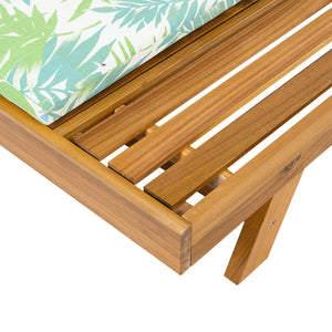 English Elm Christopher Knight Home® - Lounge Chaise Set - Acacia Wood With Water-Resistant Cushions, 4-Position Recline & Stylish Design N770P253442T_N770P253018L