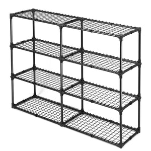 English Elm 4-shelf Wire Shelving Unit with Dust Cover Heavy Duty Steel Rack for Garage Storage W285P166901