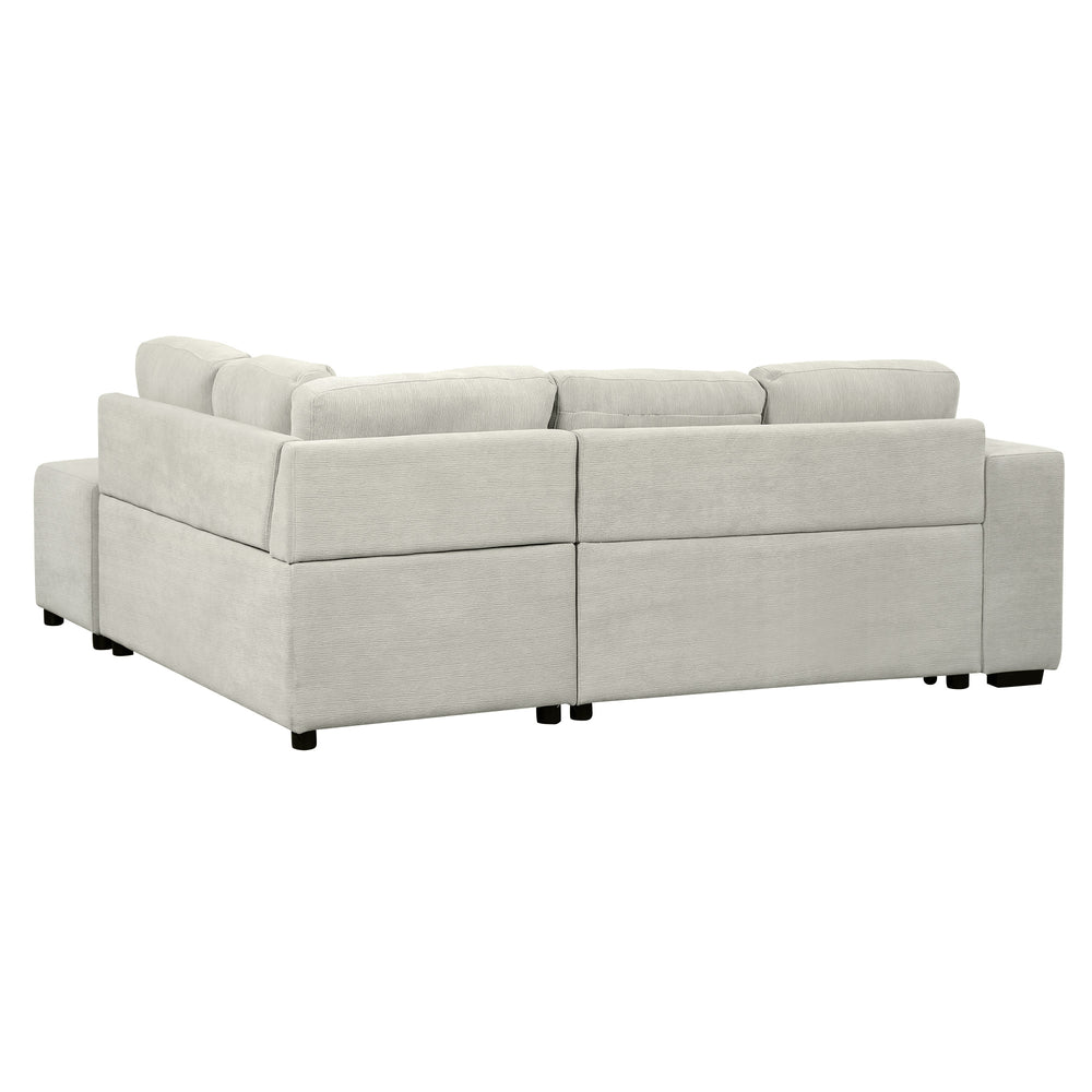 English Elm Sku Convertible Sleeper Sofa with Storage Drawer Ottoman Usb Ports Studio Ready N719P185588E
