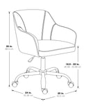 OSP Home Furnishings Bristol Task Chair Oyster