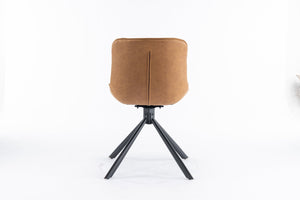 English Elm Mid-Century Modern Tufted Swivel Dining Chair Set Of 2 - Stylish Upholstered Accent Chairs For Any Space T3903P405990