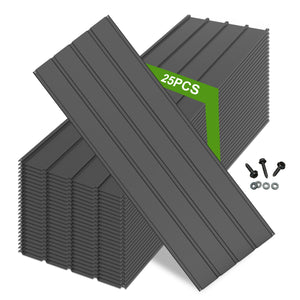 English Elm 25 Pcs Metal Roofing Panels - Durable Galvanized Sheets For Easy Diy Projects, Sheds, And More! W1859P387317