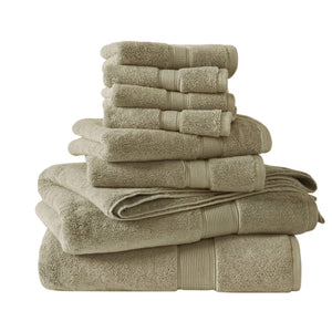 JLA Home Madison Park Signature - Ultra-Soft 100% Cotton Towels with 800 GSM Plush Pile, Antimicrobial Finish and Oeko-Tex Safety Beige MPS73-424