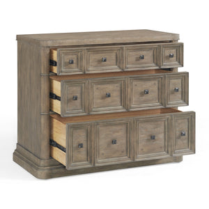 A.R.T. Furniture Reforma Bachelor’S Chest - Stylish Casual Traditional With Cedar-lined Drawer & Hammered Knobs Brown Parawood Solids,Random Match Flaky Oak Veneers,Metal 324158-2358