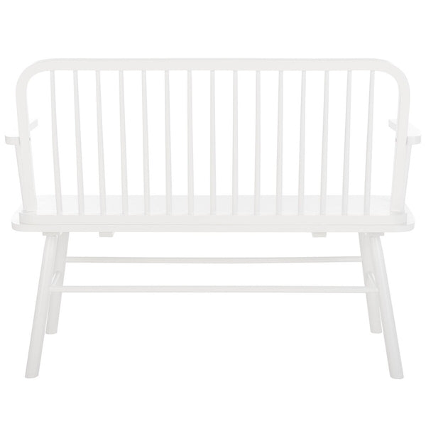Safavieh Lucilia Spindle Bench XII23 White Rubber Wood BCH8501B