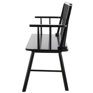 Safavieh Lucilia Spindle Bench XII23 Natural / White Rubber Wood BCH8501C