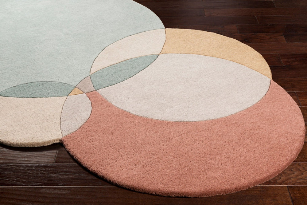 Livabliss Beck Hand Tufted Wool Area Rug Modern Pattern for Entryways Bedrooms and Layered Looks Sage, Light Bei 5' x 7'6" BCK1006-576