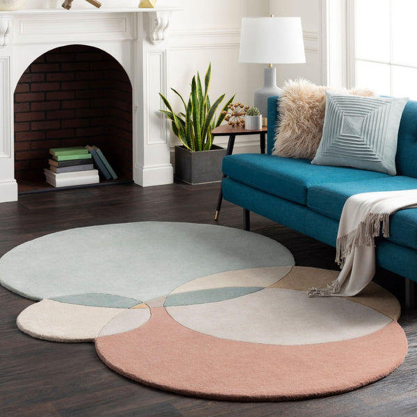 Livabliss Beck Hand Tufted Wool Area Rug Modern Pattern for Entryways Bedrooms and Layered Looks Sage, Light Bei 8' x 10' BCK1006-810
