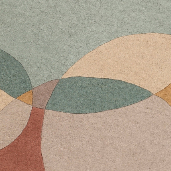 Livabliss Beck Hand Tufted Wool Area Rug Modern Pattern for Entryways Bedrooms and Layered Looks Sage, Light Bei 8' x 10' BCK1006-810