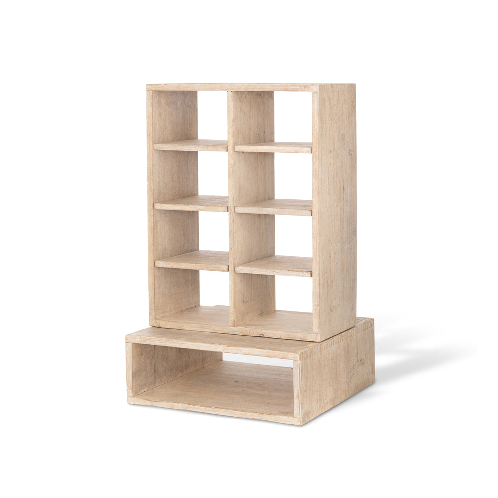 Park Hill Whitewash Countertop Candle Cabinet EFC20143