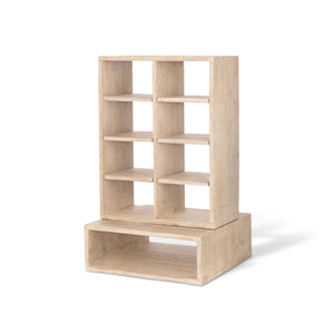 Park Hill Whitewash Countertop Candle Cabinet EFC20143