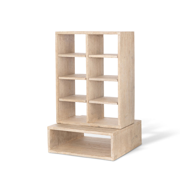 Park Hill Whitewash Countertop Candle Cabinet EFC20143