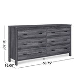 Christopher Knight Home® Noble House 6 Drawers Dresser