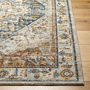 Livabliss Beckham Machine Woven Polyester Runner Rug for Hallways and Entryways White, Amber 2'7" x 7'3" BCM2300-2773