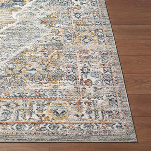 Livabliss Beckham Large Polyester Area Rug Turkish Woven Geometric Pattern for Living Room Floors Charcoal, White 9' x 12'2" BCM2303-9122