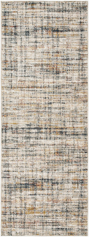 Livabliss Beckham Geometric Polyester Area Rug Soft Plush Pile for Living Room or Dining Space White, Light Sl 2'7" x 7'3" BCM2312-2773