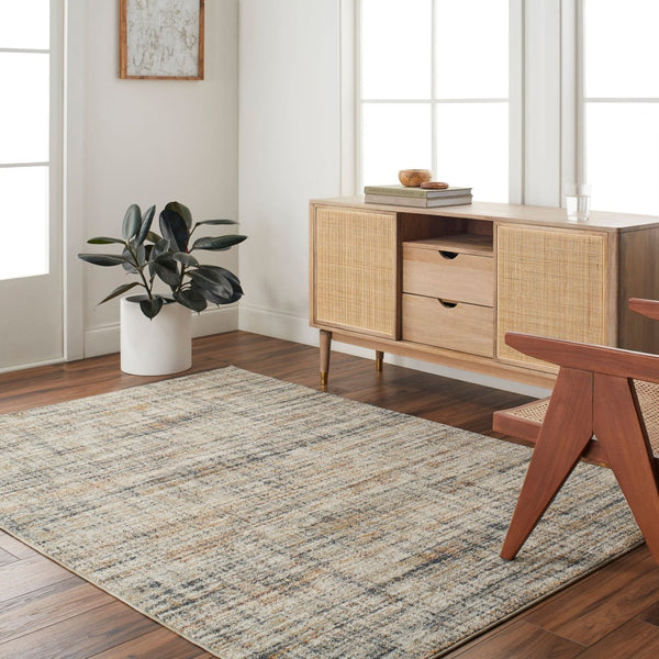 Livabliss Beckham Geometric Polyester Area Rug Soft Plush Pile for Living Room or Dining Space White, Light Sl 2'7" x 7'3" BCM2312-2773