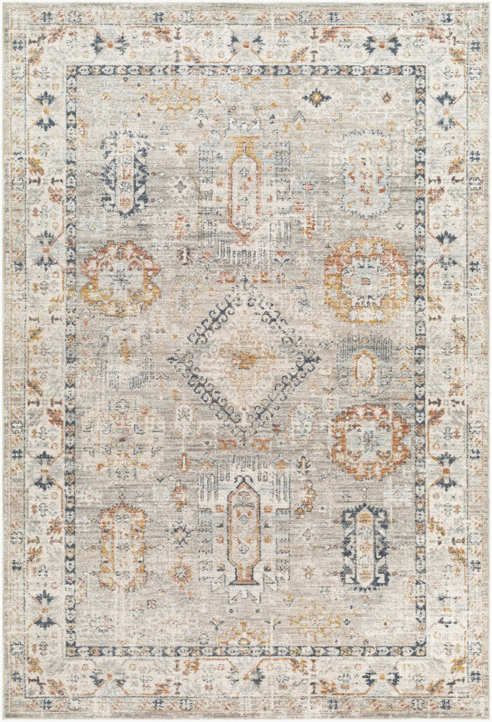 Livabliss Beckham Large Scale Polyester Area Rug for Living Room or Dining Space Medium Pile Light Slate, Wh 10' x 13'11" BCM2315-101311