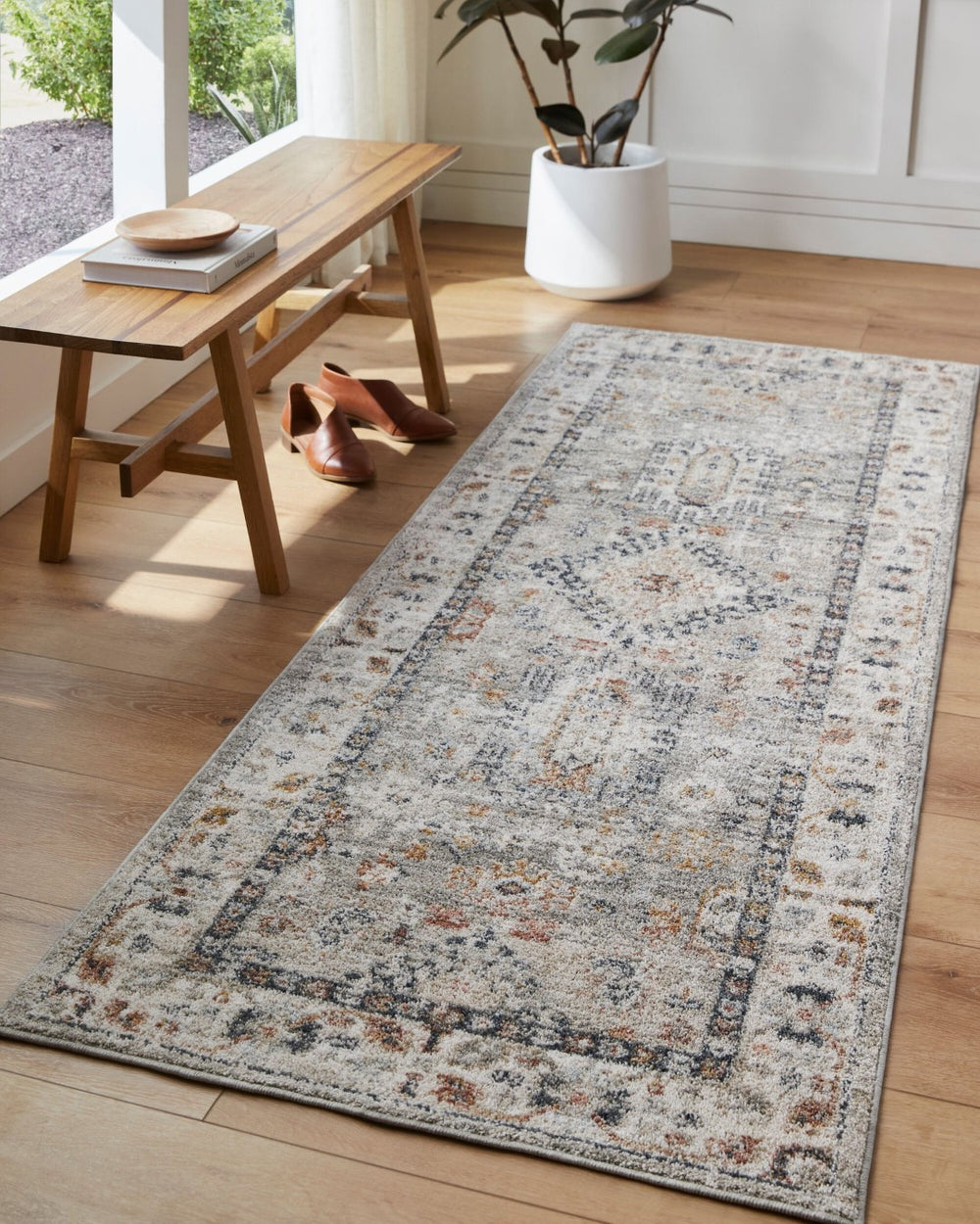 Livabliss Beckham Large Scale Polyester Area Rug for Living Room or Dining Space Medium Pile Light Slate, Wh 10' x 13'11" BCM2315-101311