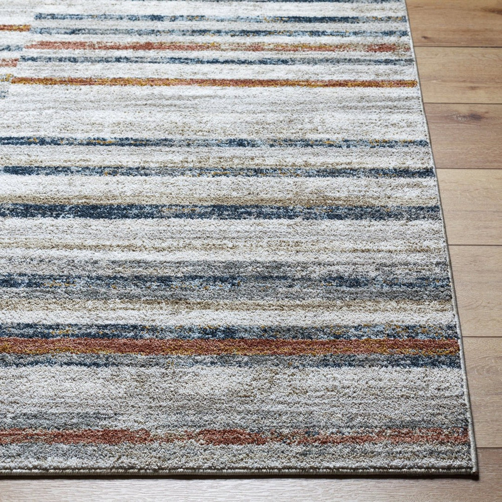 Livabliss Beckham Medium Pile Polyester Area Rug for Large Living Rooms and Dining Spaces Light Slate, Wh 9' x 12'2" BCM2332-9122