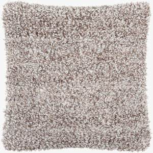 Surya Boculette 18"X18" Modern Accent Pillow - Stylish Cotton-polyester Blend For Home Comfort & Decor Medium Brown Polyester,Cotton Bct002-1818