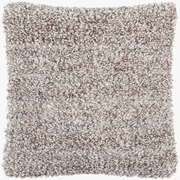 Surya Boculette 18"X18" Modern Accent Pillow - Stylish Cotton-polyester Blend For Home Comfort & Decor Medium Brown Polyester,Cotton Bct002-1818