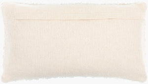 Surya Boculette Modern Lumbar Pillow 12"L X 22"W - Stylish Accent For Living Room & Bedroom Decor Off,White Polyester,Cotton Bct003-1222p