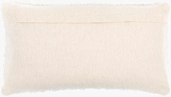 Surya Boculette Modern Lumbar Pillow 12"L X 22"W - Stylish Accent For Living Room & Bedroom Decor Off,White Polyester,Cotton Bct003-1222p