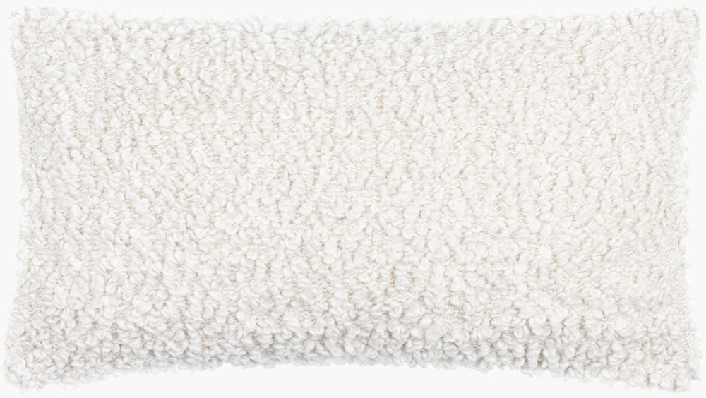 Surya Boculette Modern Lumbar Pillow 12"L X 22"W - Stylish Accent For Living Room & Bedroom Decor Off,White Polyester,Cotton Bct003-1222p