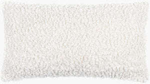 Surya Boculette Modern Lumbar Pillow 12"L X 22"W - Stylish Accent For Living Room & Bedroom Decor Off,White Polyester,Cotton Bct003-1222p