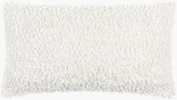 Surya Boculette Modern Lumbar Pillow 12"L X 22"W - Stylish Accent For Living Room & Bedroom Decor Off,White Polyester,Cotton Bct003-1222p
