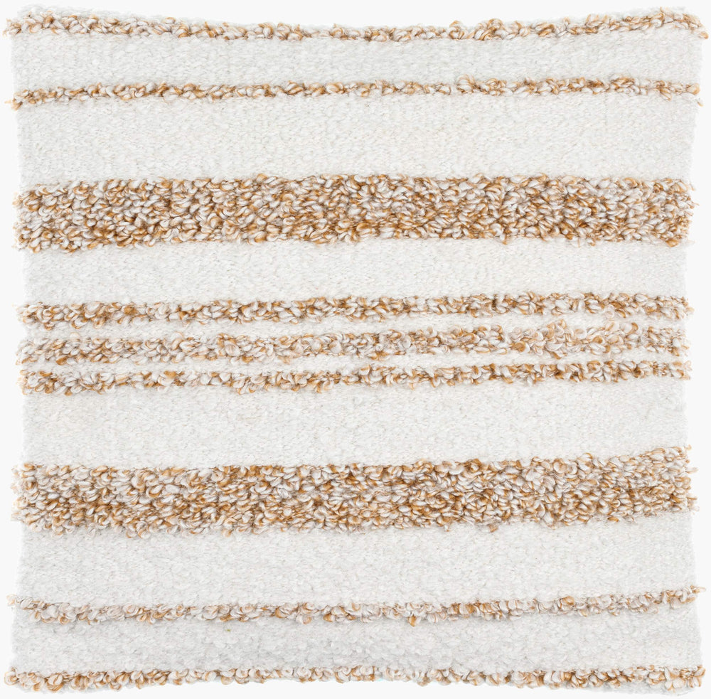 Surya Boculette 18"X18" Modern Accent Pillow - Stylish Cotton-polyester Blend For Home Comfort & Decor Off,White Polyester,Cotton Bct004-1818p