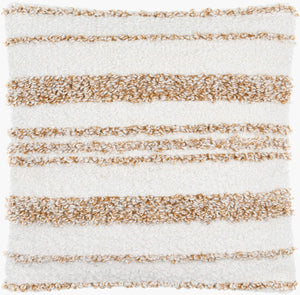 Surya Boculette 18"X18" Modern Accent Pillow - Stylish Cotton-polyester Blend For Home Comfort & Decor Off,White Polyester,Cotton Bct004-1818p