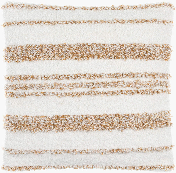 Surya Boculette 18"X18" Modern Accent Pillow - Stylish Cotton-polyester Blend For Home Comfort & Decor Off,White Polyester,Cotton Bct004-1818p