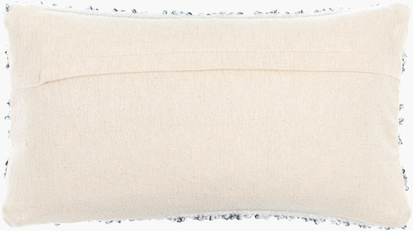Surya Boculette Modern Lumbar Pillow 12"L X 22"W - Stylish Accent For Living Room & Bedroom Decor Off,White Polyester,Cotton Bct005-1222p