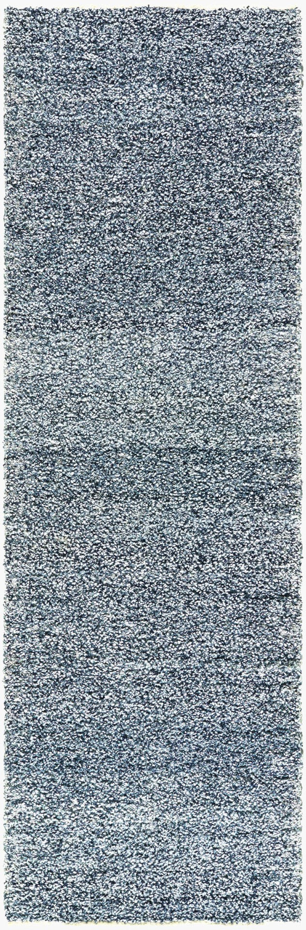 Surya Boculette 2' X 3' Handmade Rug - Soft, Durable, Minimalist Design Perfect For High Traffic Areas Dark Blue Recycled Pet Yarn Bct2302-268