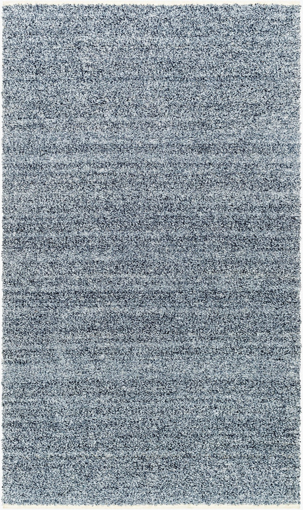 Surya Boculette 2' X 3' Handmade Rug - Soft, Durable, Minimalist Design Perfect For High Traffic Areas Dark Blue Recycled Pet Yarn Bct2302-23