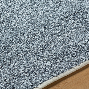 Surya Boculette 2' X 3' Handmade Rug - Soft, Durable, Minimalist Design Perfect For High Traffic Areas Dark Blue Recycled Pet Yarn Bct2302-268