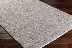 Surya Boculette 2' X 3' Handmade Rug - Soft, Durable, Minimalist Design Perfect For High Traffic Areas Medium Brown Recycled Pet Yarn Bct2303-23