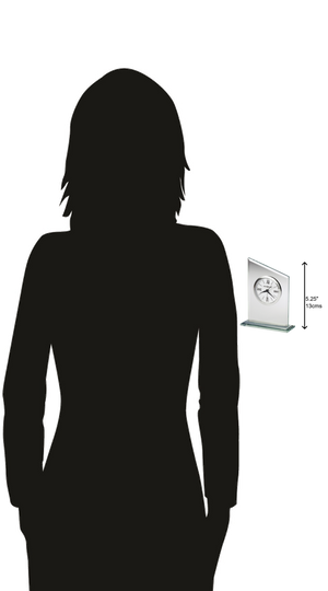 Hekman Furniture 645805 Leigh Tabletop Clock - Elegant Jade Glass Design With Quiet Quartz Movement For Home Decor  Leigh Tabletop Clock 645805